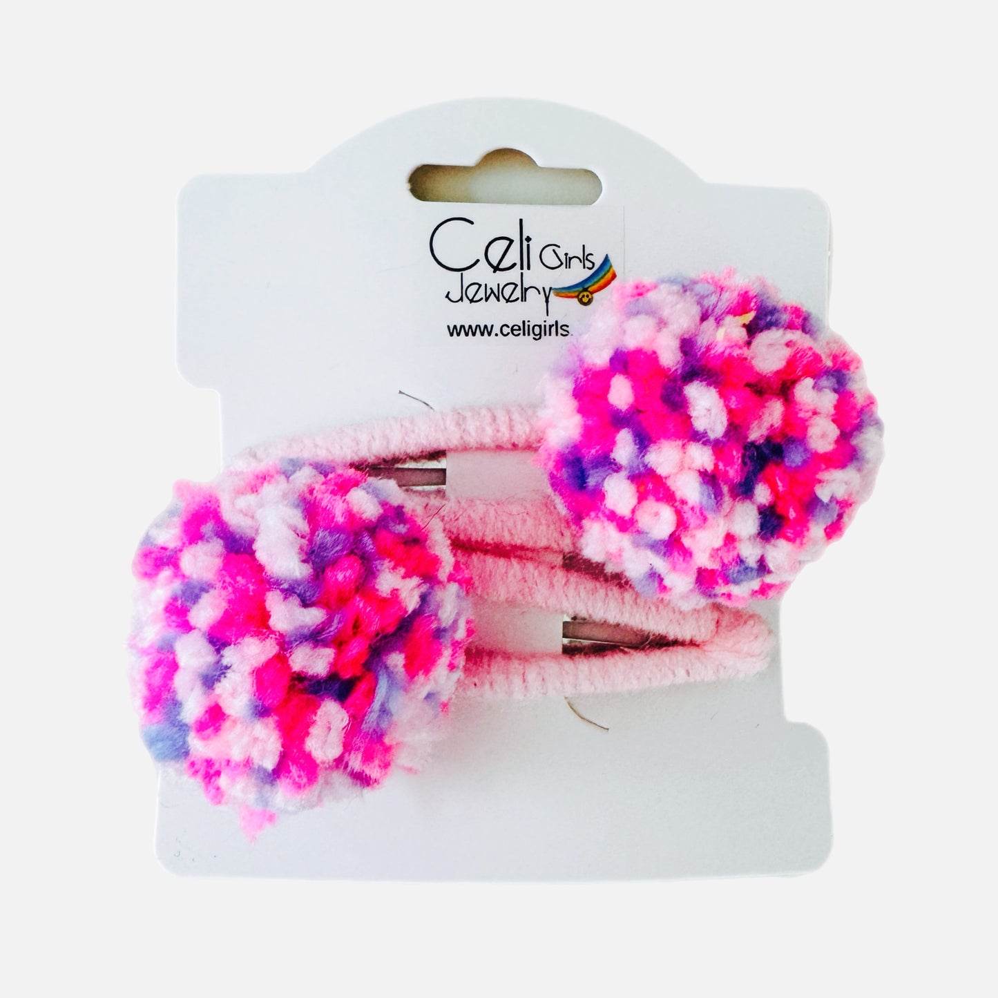 POMPOM GIRL'S SNAP BARRETTE